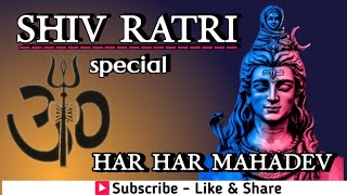 SHIV RATRI  mahadev song  maha shiv ratri special song new  mahadev shivratri [upl. by Ejrog]