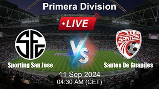 🔴 LIVE Sporting San Jose vs Santos De Guapiles  Animated Football Live Stream [upl. by Tybalt418]