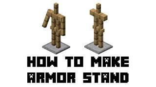 Minecraft How to Make Armor Stand [upl. by Irek]