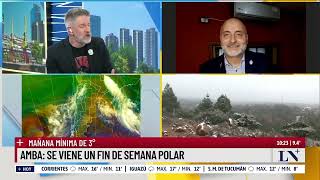 Alerta amarilla por nevadas y frío polar en el país el análisis del meteorólogo Fernando Jara [upl. by Allister]