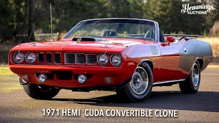 An Authentically Cloned 1971 Hemi Cuda Convertible Auction Ended [upl. by Haela239]