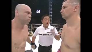 Mirko Cro Cop Filipovic vs Wanderlei Silva KO Training Base [upl. by Desdamona968]