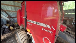 Massey Ferguson 1745D Round Baler Review [upl. by Older544]