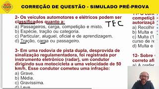 CORREÇÃO DE QUESTÃO DO DETRAN  SIMULADO PREPROVA  COD 1874 simuladodetran provadetran [upl. by Hepsibah]