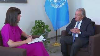 REUTERS NEXT NEWSMAKER Interview with UN Secretary General Guterres [upl. by Dewitt]