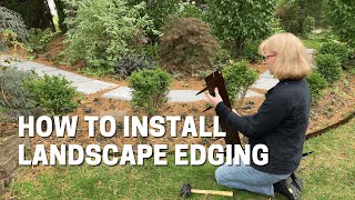 How To Install Landscape Edging Between Your Turf and Garden Beds [upl. by Anaet582]