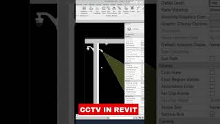 CCTV Camera Angle amp Coverage In Revit construction cadsoftware mepengineer revit [upl. by Ermine]