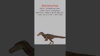 DEINONYCHUS DINOSAURS DATA  Carnivore Dinosaurs  Extinct Animals [upl. by Dnalel]