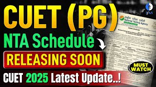 CUET PG 2025 Big Update  NTA Exam Calendar 2025 Releasing 🔥 [upl. by Adnohsal798]