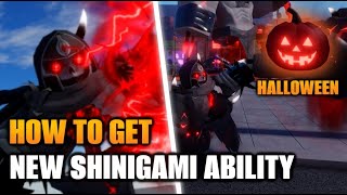 AUT Halloween Update How to get Shinigami Ability Unobtainable Ability in A Universal Time [upl. by Jacquenette214]