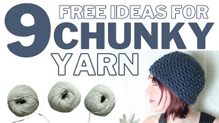 9 Things To CROCHET With CHUNKY Yarn  Beginner Friendly Patterns [upl. by Odnuges134]