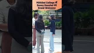 Sunny Kaushal Grand Welcome At Mithibai College Video SunnyKaushal bollywood entertainment [upl. by Tibbetts]