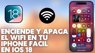 Cómo Agregar el Botón de Encendido y Apagado de Wifi en el Centro de Control en iOS 18 [upl. by Thesda]