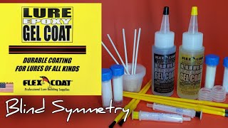 How to clear coat fishing lureswFLEX COAT lure epoxy gel coat two part epoxy amp iridescent crystals [upl. by Elohc]