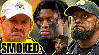 GEORGE PICKENS SMOKED Bill Cowher amp Ryan Clark as Pittsburgh Steelers CHAOS CULTURE RULES NFL [upl. by Enovi]