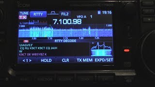 Working RTTY Contest Using Icom IC 7300 Only Ham Radio [upl. by Tteltrab236]