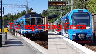 Trainspotting vid Ensta station 2452024 Filmat med mrc61312 [upl. by Sterne]