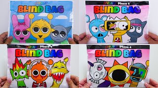 🌈Paper DIY💖 Sprunki Special Blind Bags Unboxing Compilation  ASMR [upl. by Ettenel]