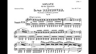 L v Beethoven  Piano Sonata Op 53 No 21 Waldstein with score [upl. by Fleisig]