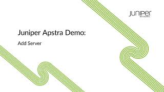 Juniper Apstra Demo Add New Server to Your Data Center [upl. by Jeanie313]