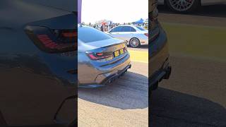 Bmw 340i xDrive vs Merc Benz C63 AMG 🔥 dragrace [upl. by Asilej]