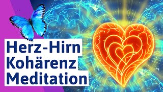 🟪 Herzkohärenz Meditation deutsch  Herz Hirn Kohärenz Meditation zum Bewusstsein erweitern [upl. by Ymia]