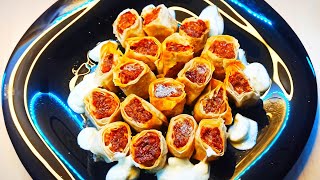 Fırında Yalancı Beyti Sarma Tarifi  Beyti Kebabı Nasıl Yapılır 15 [upl. by Wandie]