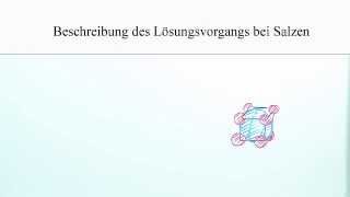 Der Lösungsvorgang von Salzen leicht erklärt  Chemie  Allgemeine und anorganische Chemie [upl. by Ikcim818]