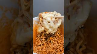 gorgonzola pizza cheese buldak ramen asmr koreanfood [upl. by Haimehen]