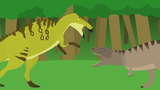 edmontosaurus annectens vs tyrannosaurus rex stick nodes [upl. by Enelyak]