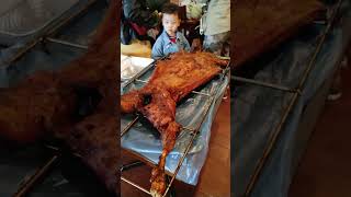 Asmr Satisfying Lechon Lamb Crispy Holiday bonding Auckland NewZealand Short [upl. by Susumu]