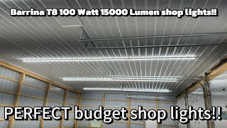 We installed 12 Barrina LED shop lights in our pole barn [upl. by Nayrda]