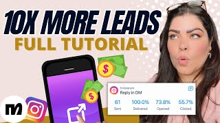 How To Set Up Manychat For Instagram  Generate 10x Leads Full Tutorial 2024 [upl. by Lennej12]