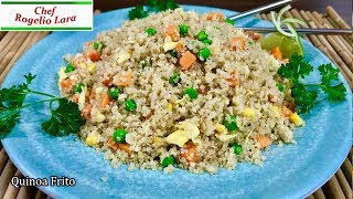 QUINOA ESTILO ARROZ FRITO  RECETA DELICIOSA [upl. by Abbey]