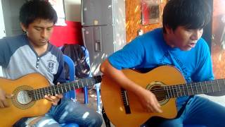 PROFESORITA JHON CURI amp CHRISTIAN CURI COVER GUITARRA [upl. by Dewain]