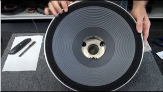 JBL Speaker Repair and Rebuild How to recone a JBL 2226 woofer [upl. by Nyra]