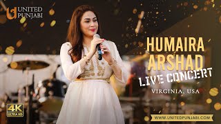 Humaira Arshad Live  United Punjabi Mela 2022  4K [upl. by Carthy]