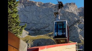 Subida y bajada en el Teleférico de Fuente Dé [upl. by Anawad]