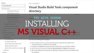 How to install Microsoft Visual C Build Tools the fast way [upl. by Rimma]