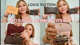 LOUIS VUITTON ROSALIE COIN PURSE  UNBOXING [upl. by Enovaj]