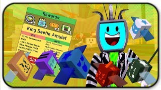 Attack Of The Killer Bees New King Beetle Amulet  Roblox Bee Swarm Simulator [upl. by Kenneth]