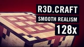 Minecraft Texture Pack Review R3D Craft Default Realism 128x128 512x512 [upl. by Yorker]