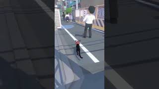 Kitty encounters a man with cat allergies LittleKittyBigCity cat cute gaming shorts trending [upl. by Judah]