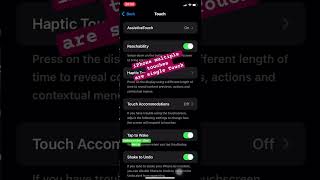 iPhone multiple touches as single touch 📱 [upl. by Harland]