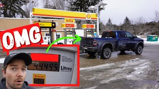 RAM 2500 Fuel Cost  How Much 💰💰 to Fill In 2022 31 Gallon Tank [upl. by Aligna]