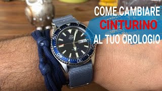 Come montare il cinturino nato  Come cambiare il cinturino orologio [upl. by Barbabra]