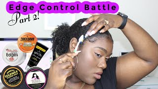 Testing 12 MORE Popular Edge Controls For Natural Hair PART TWO [upl. by Akina]