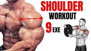 TOP 9 BEST SHOULDER EXERCISES FOR BIGGER SHOULDERS  FRONT  LATERAL  REAR DELTOID [upl. by Aicirtak]