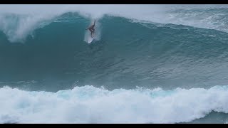 Pipeline Outer Reef Biggest Winter Swell [upl. by Olethea775]