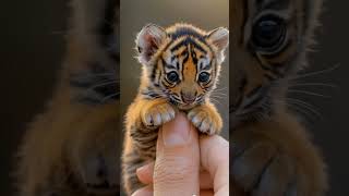 The smallest tiger cup is the Sumatran tiger It is a subspecies of the tiger that is found [upl. by Arada]